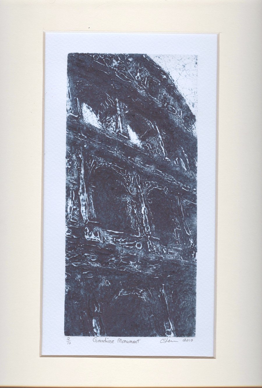 Grandoise Monument Limited Edition Collagraph Print Colosseum Art