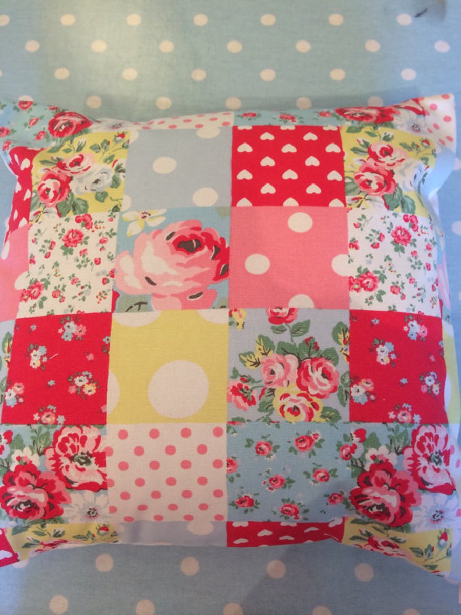 Cushion,pillow cover,decorative cover,quilt in cath kidston patchwork fabric