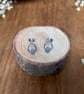 Silver Leaf Cut-out Stud Earrings - Image 4