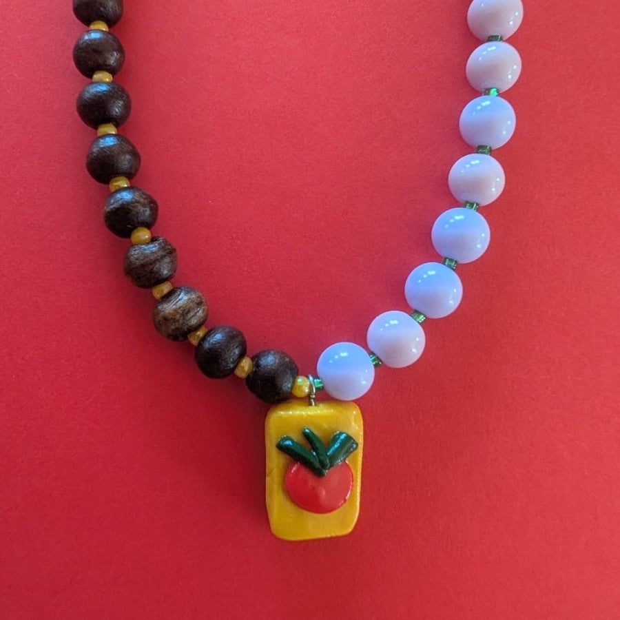 "Tomato Hour" Necklace 
