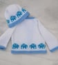 Elephant Knitting Pattern for Baby Sweater, Trousers and Hat Outfit.  Digital - Image 5