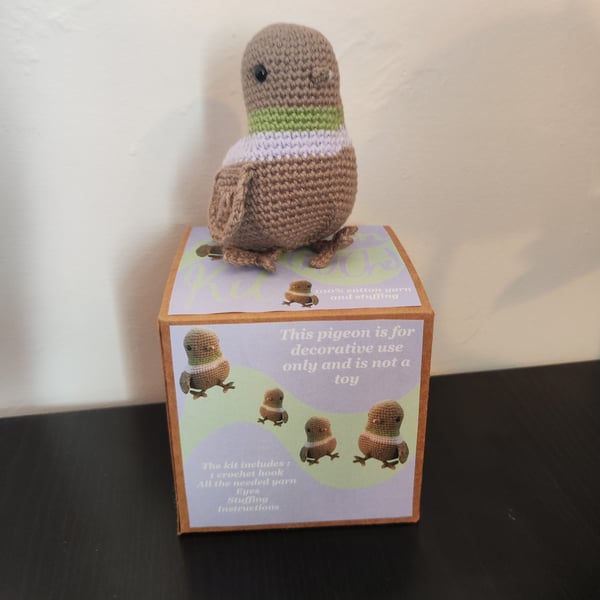 cotton crochet pigeon kit - small