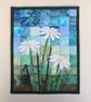 Daisy Pattern Art Quilt Wall Hanging - Image 4