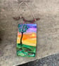 Needle felted sunset tree wall hanging  - Image 3