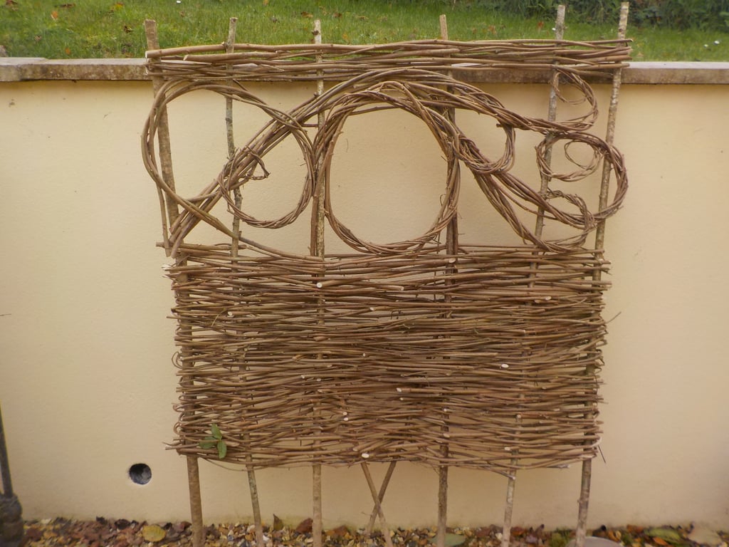  Wattle hurdle, traditional woven panel, fence, designs available, commission