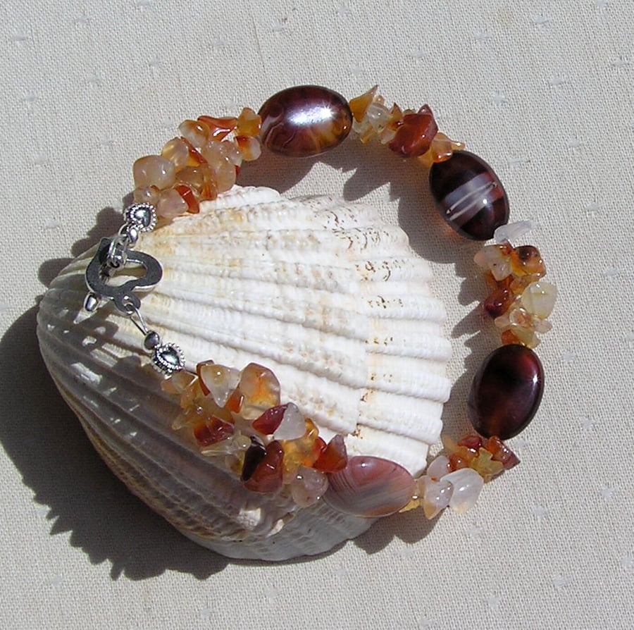 Carnelian sale crystal bracelet