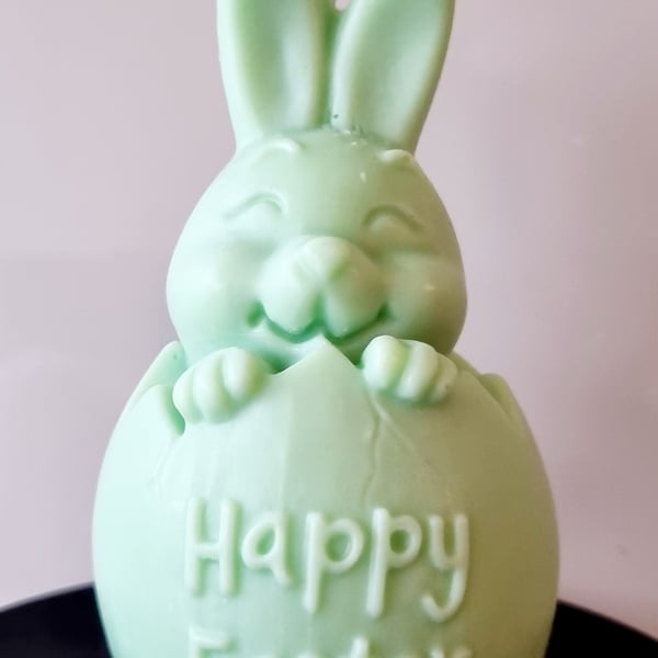 HAPPY EASTER Bunny Candle Spring Candle Easter Soy Candle Handmade