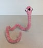 Needlefelted Worm Art Doll Buzzed 
