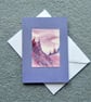 aceo original hand painted blank greetings card ( ref F 79 C4) - Image 1