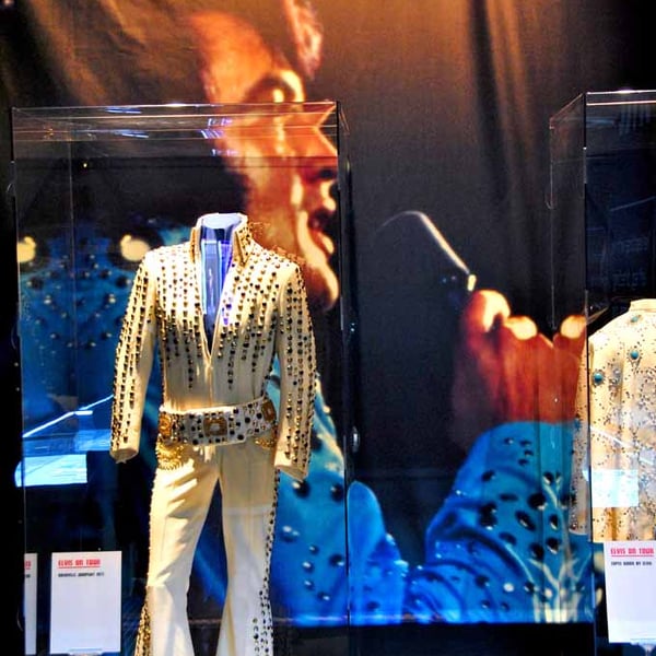 Elvis Presley On Tour Exhibition London Photograph Print