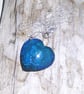 Patinated Copper Heart Pendant Necklace - UK Free Post - Image 1