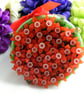 Red and White Fuchsia Flower Pot - Image 10