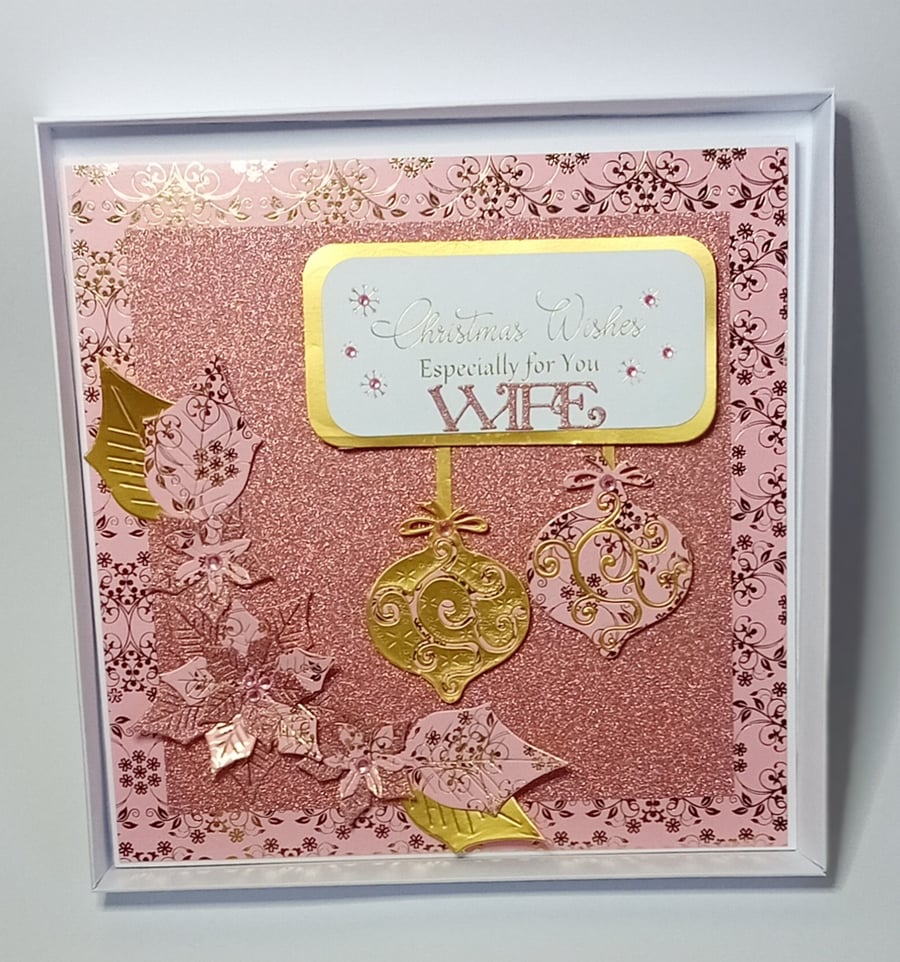 Luxury Handmade 3D Christmas card, Boxed