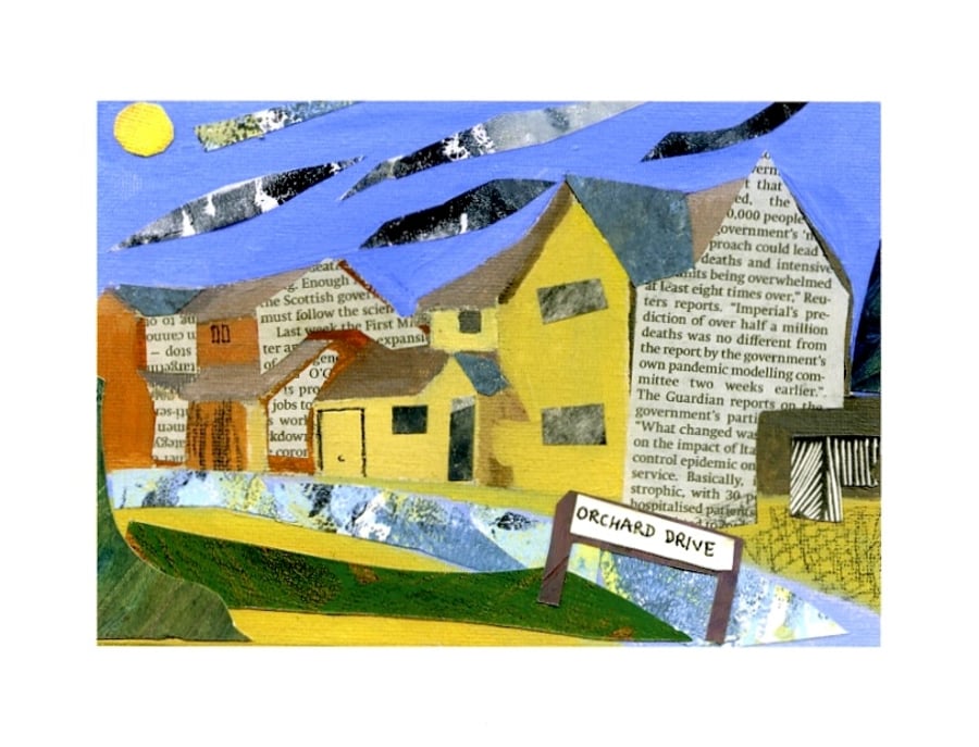 Giclee print of Housing Estate Collage