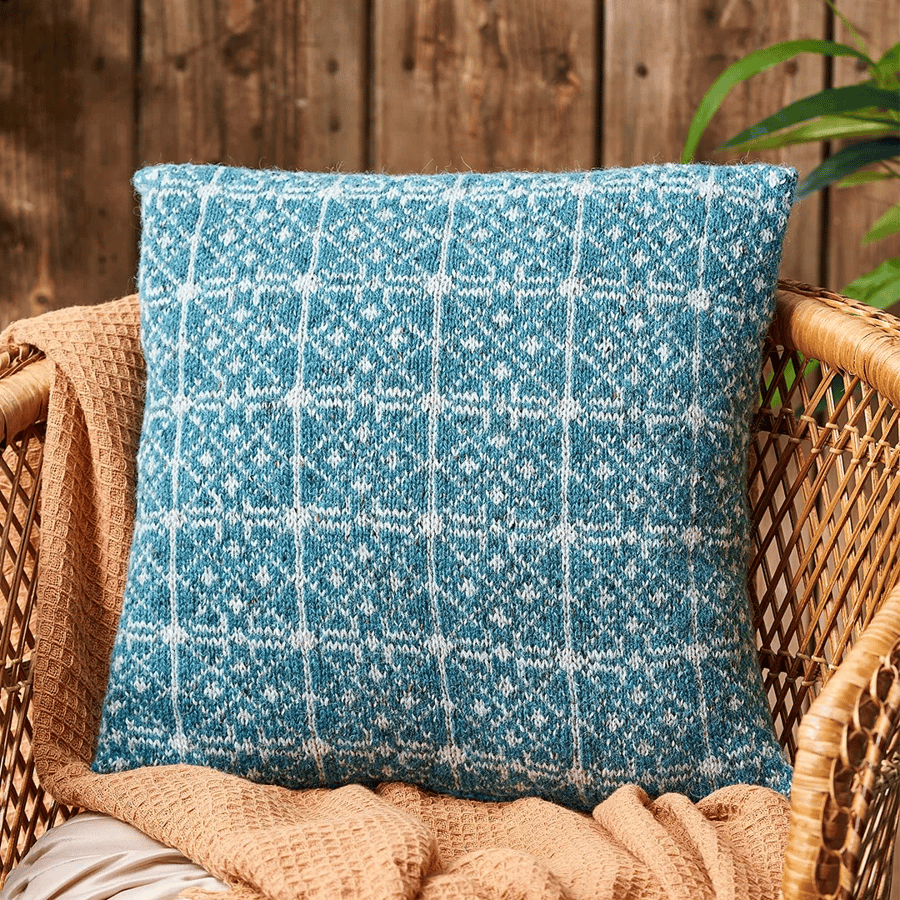 Delphinus Cushion Knitting Pattern