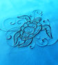 Turtle Swirls Embroidered Project Bag - Image 5