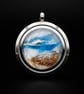 Hand painted cremation pendant 