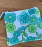 Fabric Coin Purse, Money Pouch, Zipped Purse, Purse, Card Holder, Floral, Retro - Image 5