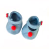 Blue Felt Shoes - reserved for Sue