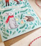 Pack of 4 Folk Forest Animals Christmas cards  - Image 6