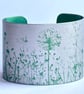 Spring hedgerow pattern aluminium - green 