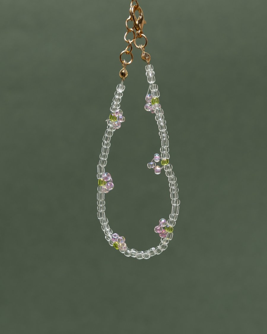 Beaded Strawberry (light) Bracelet - Smoothie Collection.