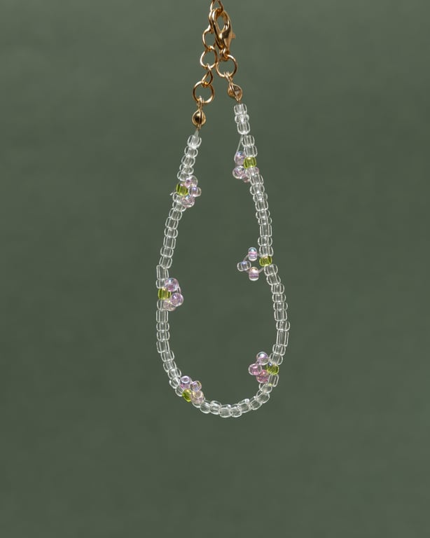 Beaded Strawberry (light) Bracelet - Smoothie Collection.