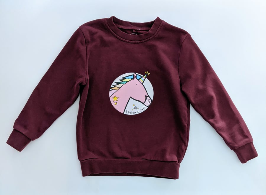Upcycled Childrens Jumper (Age 5-6yrs) - Eco Friendly Clothing 