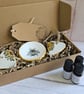 Air Dry Clay diffuser-Sunflower(x2) & Bee Trinket Dish Gift Set. This gift set i