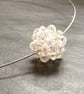 Beaded Crystal Snowball Pendant - Image 1