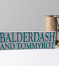 Balderdash & Tommyrot, bespoke wooden house block sign plaque - Image 3