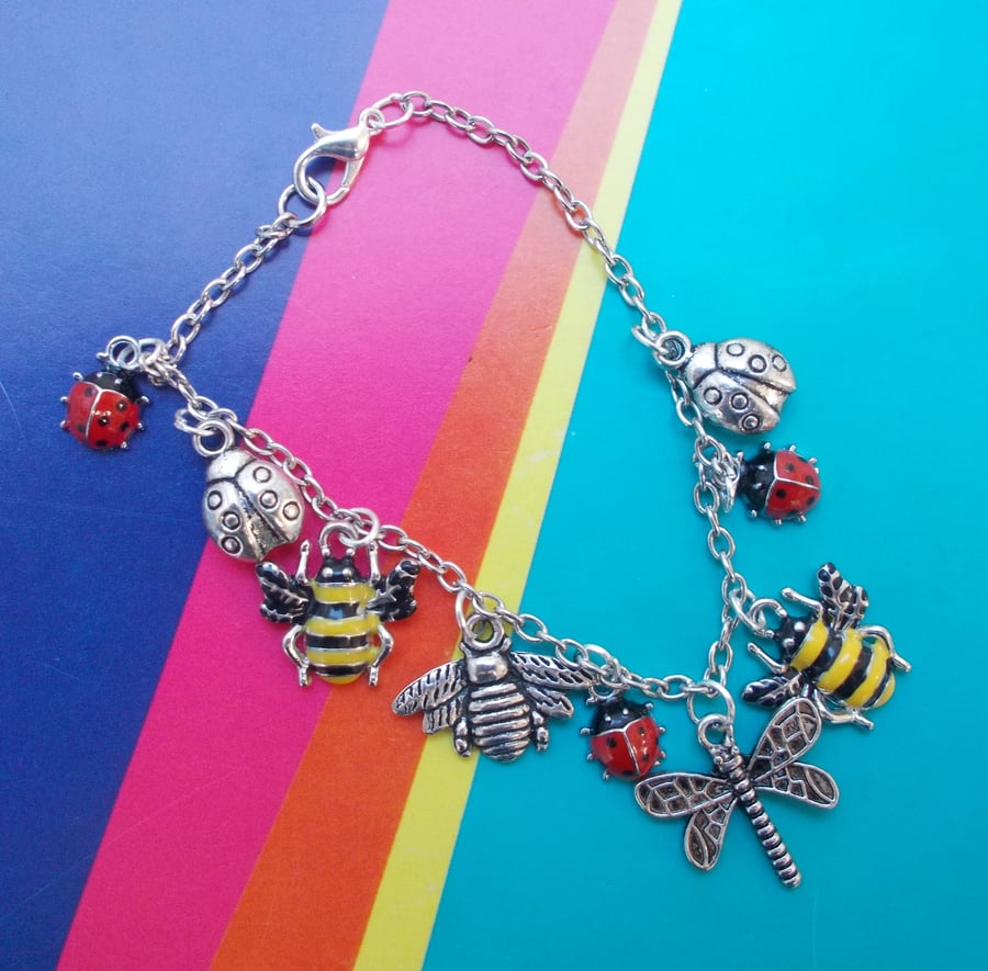 Ladybirds and Bees Bracelet