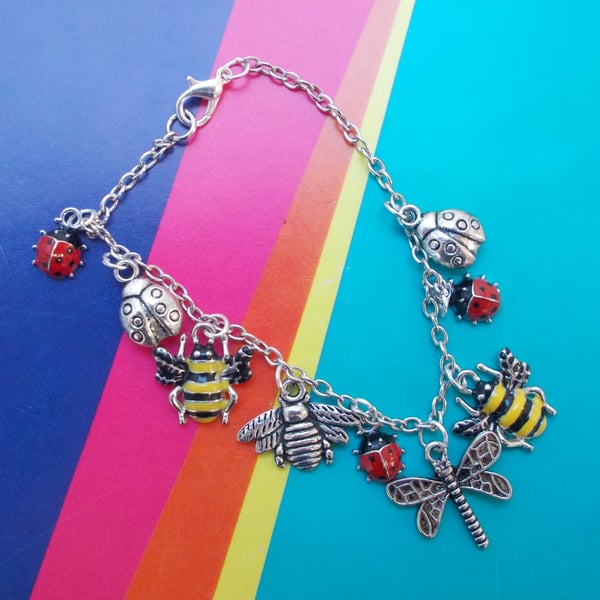 Ladybirds and Bees Bracelet