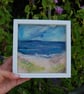 Needle felted and hand embroidered wool picture - Coastal scene  - Image 4