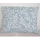 Cushion Covers Duck Egg 12x16 inch Oblong Bolster Case Leaves 16" x 12"