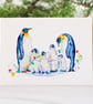 Polar Christmas Cards, fun penguins and seals, set of 4 - Image 4