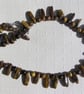 Gold Tiger Eye Crystal Gemstone Chunky Statement Tribal Style Necklace - Image 5