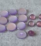 DESTASH: Vintage Pale Purple Pearlescent Plastic Shank Buttons (13mm and 20mm)