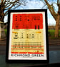 RICHMOND GREEN RUSTIC PAPER A3 Print - Image 1