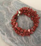 Red Jasper Memory Wire Bracelet - Image 4