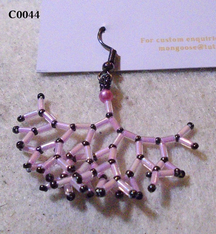 Fractal-style earrings (customisable)