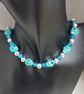 Gorgeous Blue Skull Choker Necklace. - Image 1