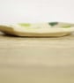 Small Hexagon Dish - Green Beech and Oak Leaves - Image 3