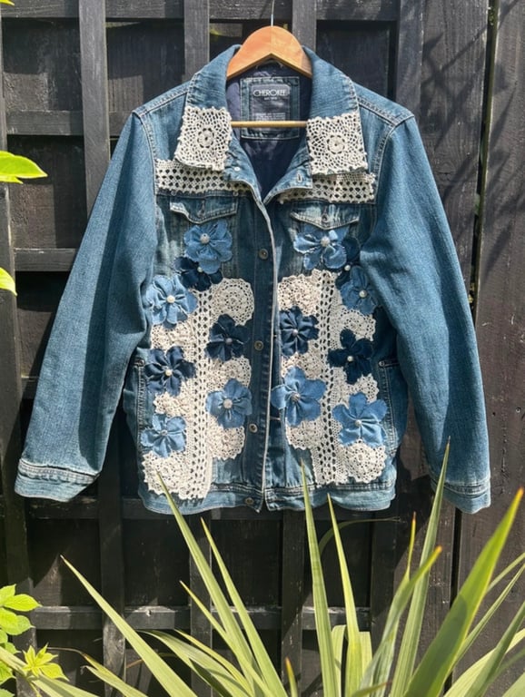 Vintage style denim jacket Size 12