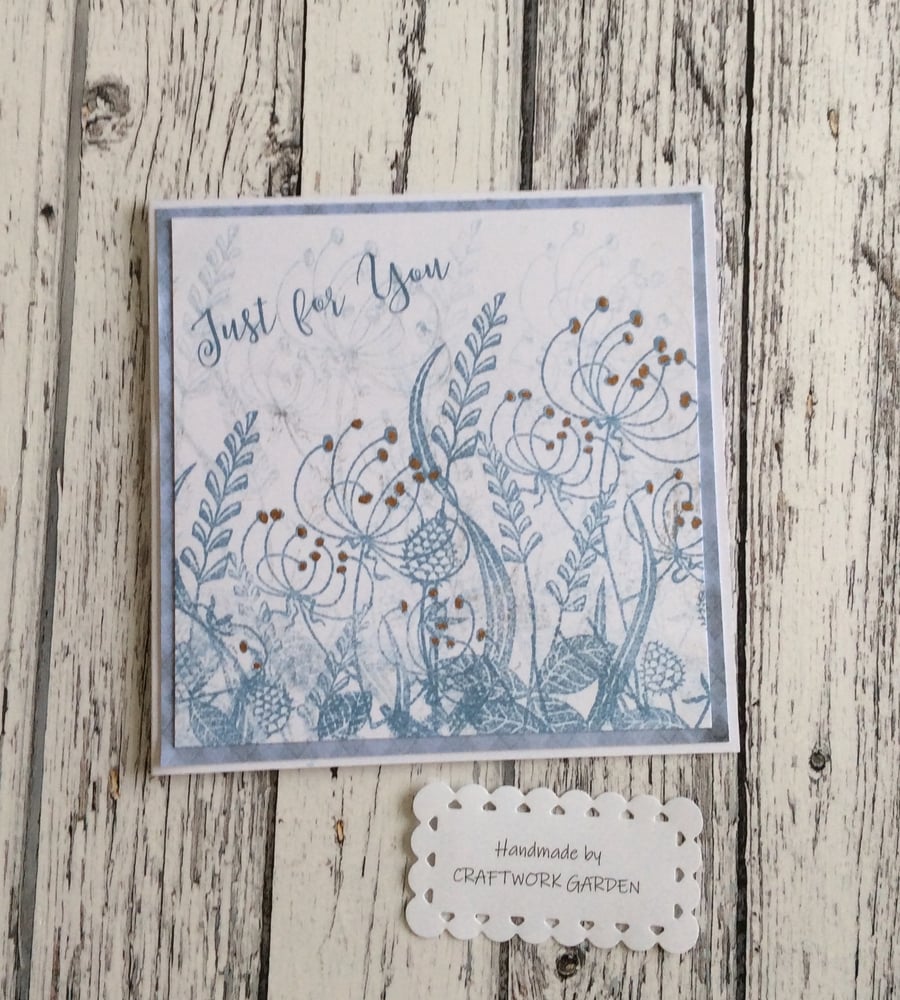 Just For Your Wild Meadow Card