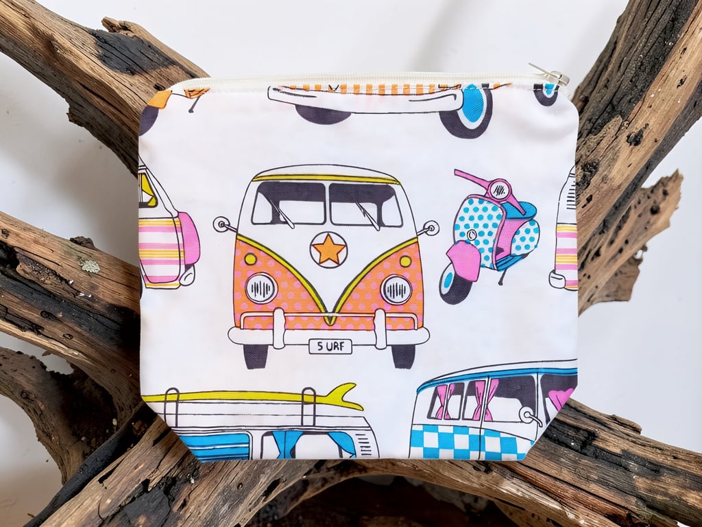 Campervan Pencil Case or Make Up Bag 