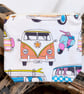 Campervan Pencil Case or Make Up Bag 