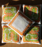 Handprinted Snake Lavender Bag - Image 4