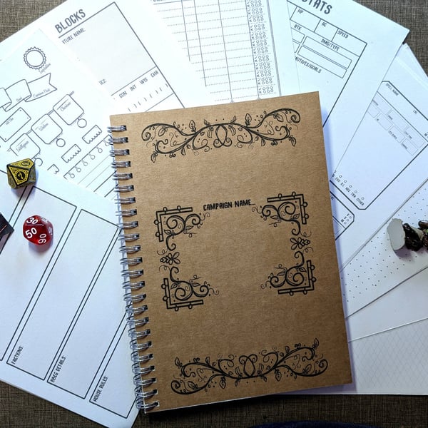 Game Master Journal for DND TTRPG Dungeon Masters