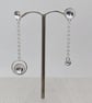 Domed Silver Mismatched Earrings - Image 1